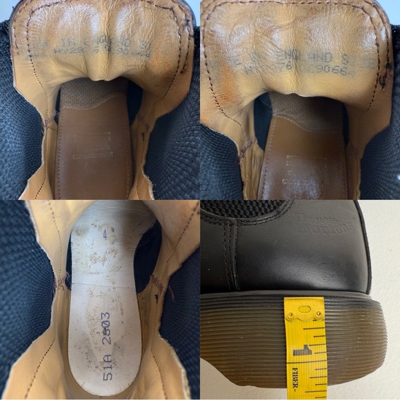 Vintage Dr. Martens 2976 Chelsea Black Greasy Chunky Club MIE Boots UK 4 - Picture 15 of 15